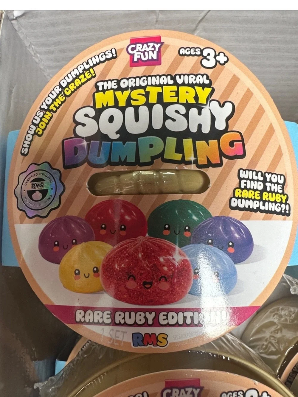 RMS Crazy Fun Mystery Squishy Dumpling - Rare Ruby Edition AUTHENTIC